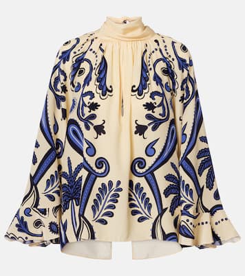 Paisley silk blouse | Johanna Ortiz