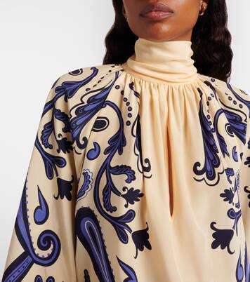 Paisley silk blouse | Johanna Ortiz