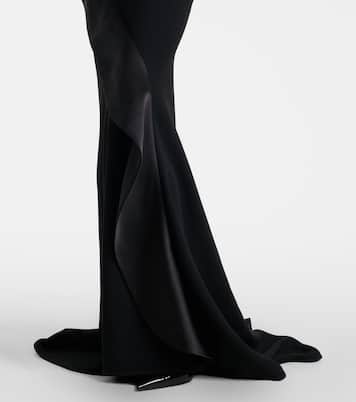 Provocateur halterneck peplum satin gown | Maticevski