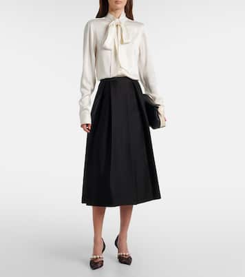 Aurelie 85 lace and leather pumps | Jimmy Choo