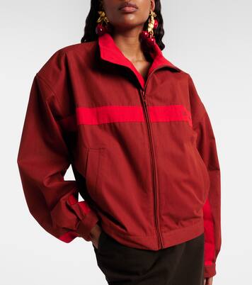 Logo cotton blouson jacket | Saint Laurent