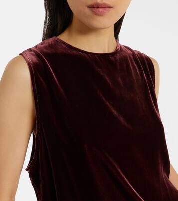 Trento velvet tank top | Asceno