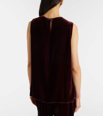 Trento velvet tank top | Asceno