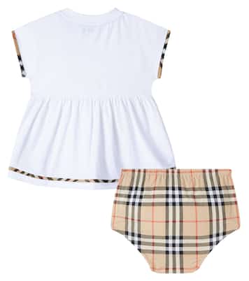 Baby Set Burberry Check aus Kleid und Höschen | Burberry Kids