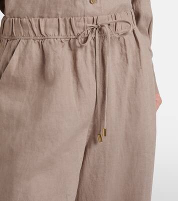 Zakynthos linen wide-leg pants | Heidi Klein