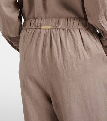Zakynthos linen wide-leg pants | Heidi Klein