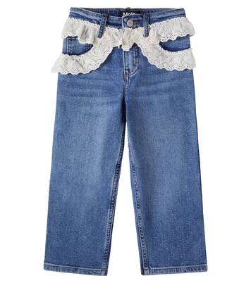 Aiden lace-trimmed jeans | Molo