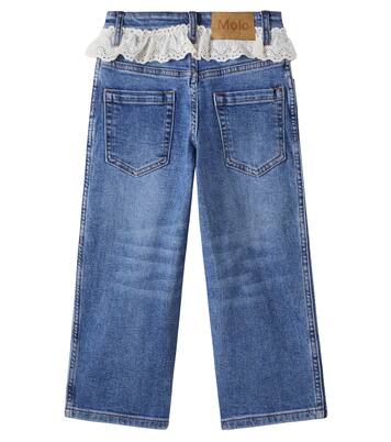 Aiden lace-trimmed jeans | Molo