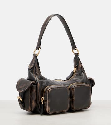 Pocket Medium leather shoulder bag | Miu Miu