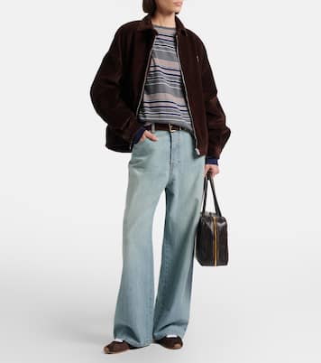 Sneakers Plume mit Veloursleder | Miu Miu