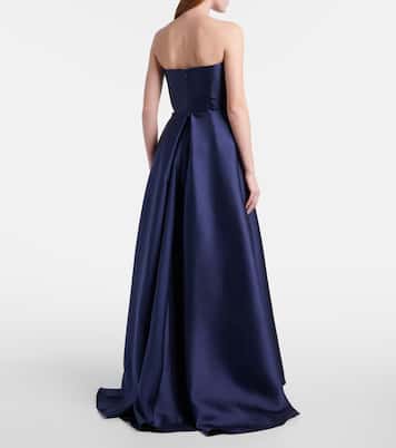 Strapless satin gown | Solace London