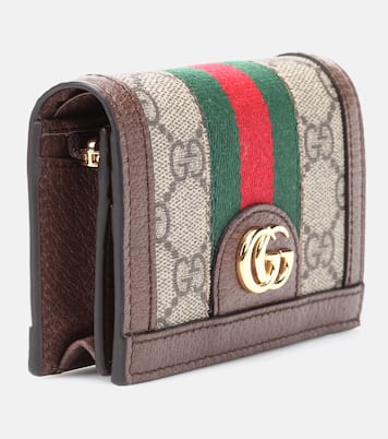 Portamonete Ophidia in tessuto e pelle | Gucci
