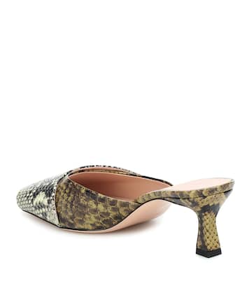 Mules Isa de piel efecto serpiente | Wandler