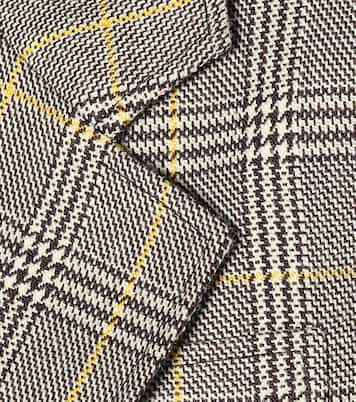 Checked wool-twill blazer | Miu Miu