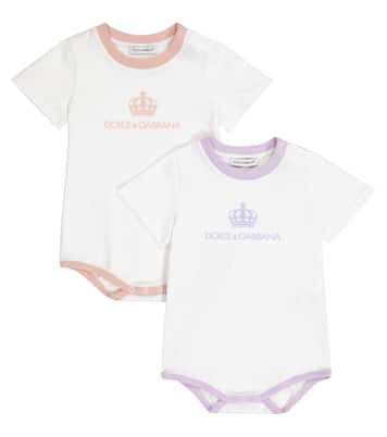 Bebé – set de 2 monos de algodón | Dolce&Gabbana Kids