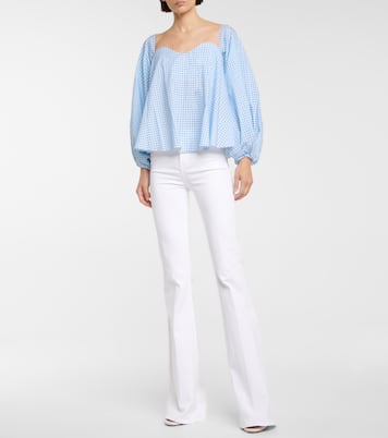 Everly gingham cotton-blend blouse | Caroline Constas