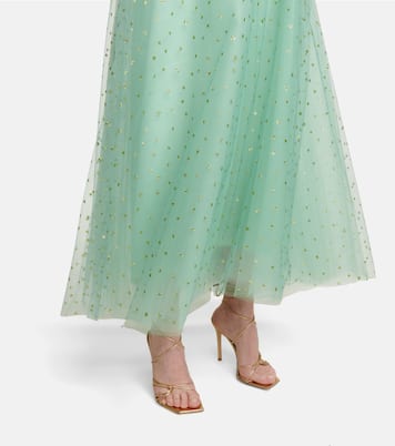 Verzierte Robe aus Tüll | Monique Lhuillier