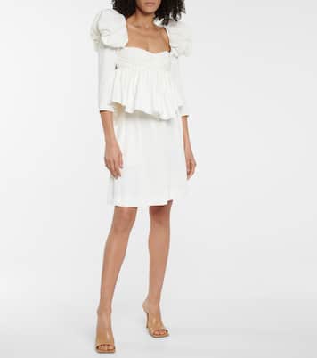 Kim satin peplum top | Khaite