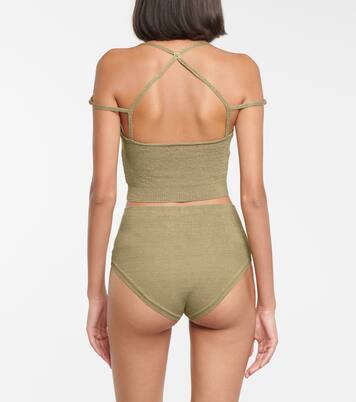 Culottes Picchu in misto lino a coste | Jacquemus