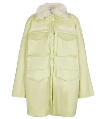 Parka Janet con detalle de pelo sintético | The Attico