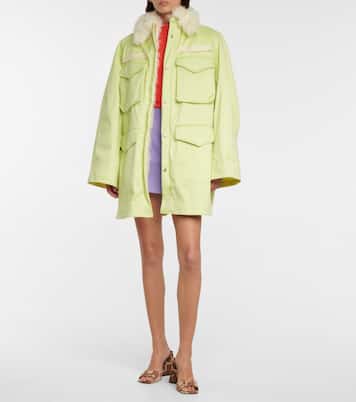 Parka Janet con detalle de pelo sintético | The Attico