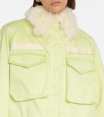 Parka Janet con detalle de pelo sintético | The Attico
