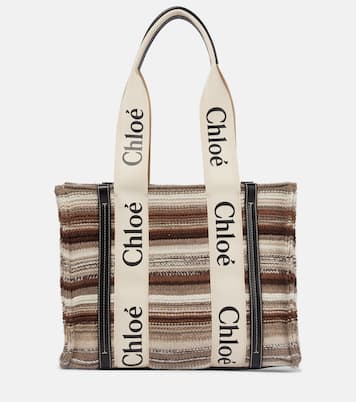 Cabas Woody Medium en cachemire recyclé | Chloé
