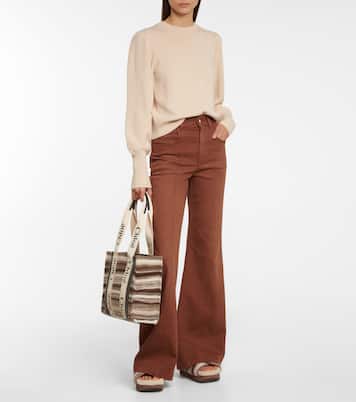 Cabas Woody Medium en cachemire recyclé | Chloé