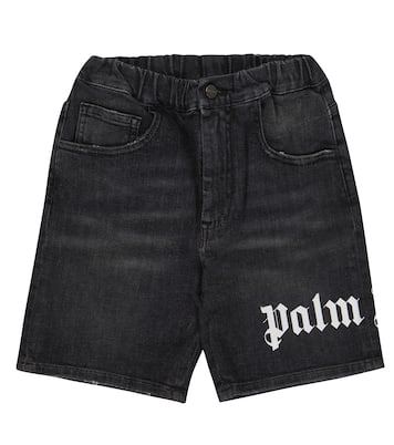 Shorts vaqueros con logo | Palm Angels Kids