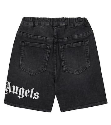Shorts vaqueros con logo | Palm Angels Kids
