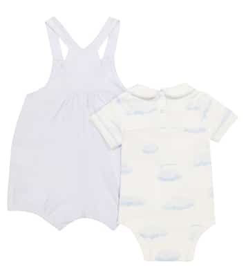 Bébé – Ensemble body et salopette en coton | Monnalisa