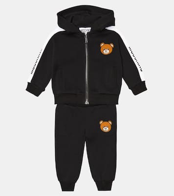 Baby embroidered jersey tracksuit | Moschino Kids