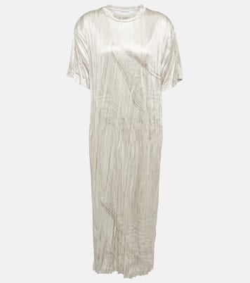 Printed pleated T-shirt dress | Acne Studios