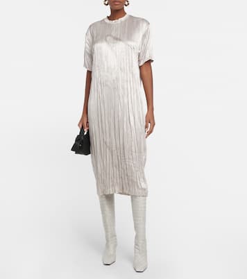 Printed pleated T-shirt dress | Acne Studios
