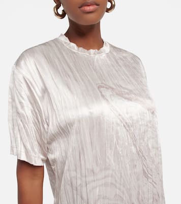 Printed pleated T-shirt dress | Acne Studios