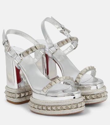 Sandali Superaclou in pelle con plateau | Christian Louboutin