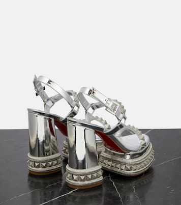Sandali Superaclou in pelle con plateau | Christian Louboutin