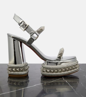 Sandali Superaclou in pelle con plateau | Christian Louboutin
