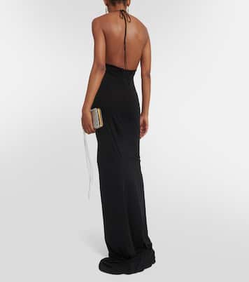 Halterneck jersey gown | Magda Butrym