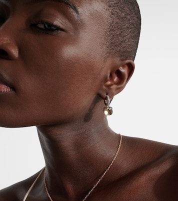 Boucles d’oreilles Nudo Classic en or 18 ct, topazes et diamants | Pomellato