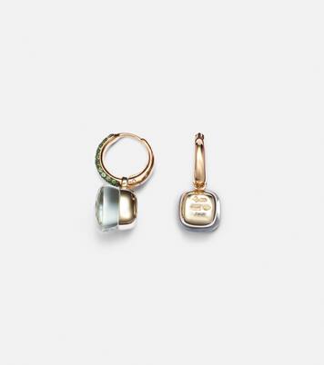 Orecchini Nudo Classic in oro rosa e bianco 18kt con pietre preziose | Pomellato