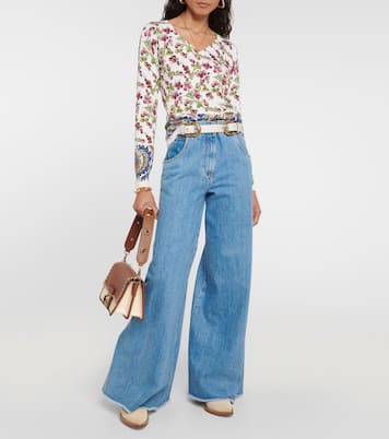 Jersey en mezcla de seda estampado | Etro