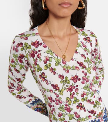 Jersey en mezcla de seda estampado | Etro