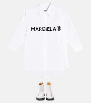 Botas de piel con logo | MM6 Maison Margiela Kids