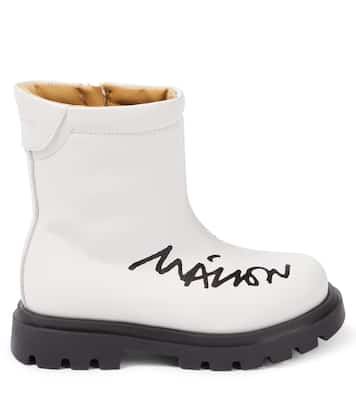 Botas de piel con logo | MM6 Maison Margiela Kids