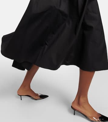 Abito midi in popeline di cotone con cintura | Alaïa