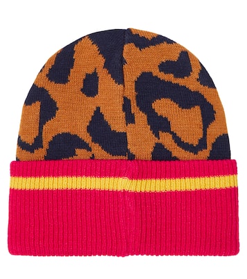 Leopard-print ribbed beanie | Marc Jacobs Kids