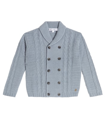 Cable-knit wool cardigan | Tartine et Chocolat