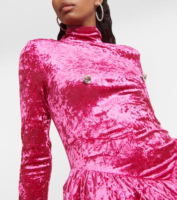 Minikleid aus Samt | Rotate