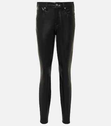 Debbie faux leather slim pants | Veronica Beard